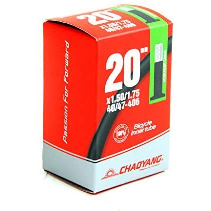 ยางในจักรยาน Chaoyang 20x1.5/1.75 AV จุ๊บใหญ่ 48mm
