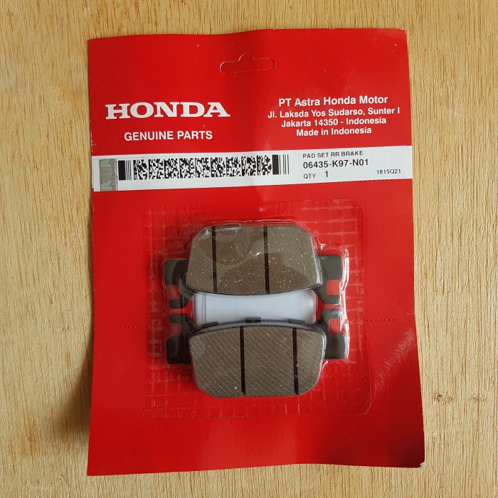 แผ่นรองเบรกแผ่นดิสก์แผ่นดิสก์ด้านหลัง PCX 06435-K97-N01 ต้นฉบับ