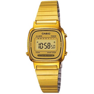 นาฬิกาCasio Standard นาฬิกาข้อมือผู้หญิง สายสแตนเลส รุ่น LA670WGA-9DF สีทอง ของแท้ 100% ประกันศูนย์ 1 ปี (henghengwatch)