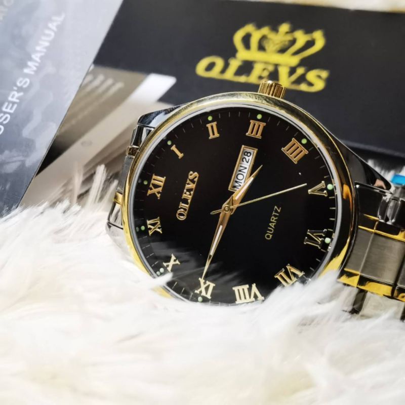 นาฬิกา dw นาฬิกา casio ผู้ชาย พร้อมส่ง!⌚OLEVS นาฬิกาข้อมือ สายสเตนเลส กันน้ำ มีปฏิทิน แฟชั่นหรูหรา มีสไตล์ ของขวัญ ปีใหม