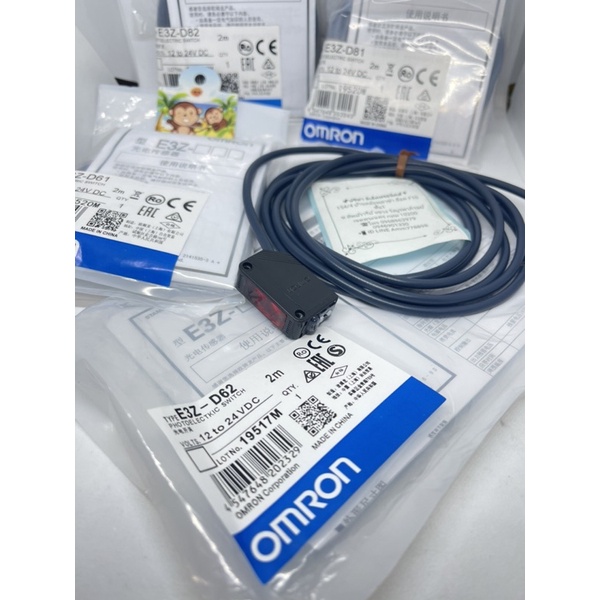 Omron Photoelectric Sensor E3Z-D61,E3Z-D62 E3Z-D81,E3Z-D82 ของแท้ พร้อมส่งที่ไทย