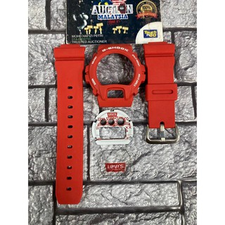 คอมโบ!!!! Set DW6900 MERAH LEVIS !! Bnb + BUCKLE JAPAN + FACEPLATE + BACKLIGHT