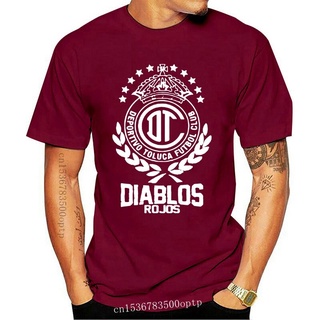 [S-5XL] ขายดี เสื้อยืดแขนสั้น พิมพ์ลาย Toluca Diablos Rojos สไตล์คลาสสิก สําหรับผู้ชาย HJkjmh65KDaoij68