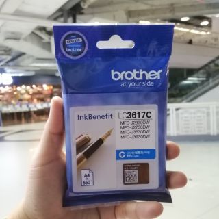 BROTHER LC-3617 สีฟ้า (CYAN) 7.2 ml. ตลับหมึกอิงค์เจ็ท แท้ 100%)