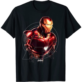 เสื้อยืดผ้าฝ้ายพรีเมี่ยม เสื้อยืด พิมพ์ลายกราฟิก Marvel Avengers Endgame Iron Man สําหรับผู้ชาย