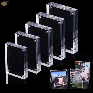 Picture Price Tag Card Display Holder Right Angle Non-Toxic Acrylic Thick Block Set Home Living Room Decors Photo Frame