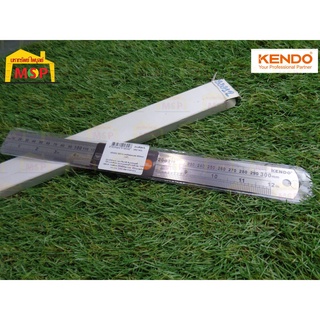 KENDO 35312 บรรทัดสเตนเลส 300mm. (12")