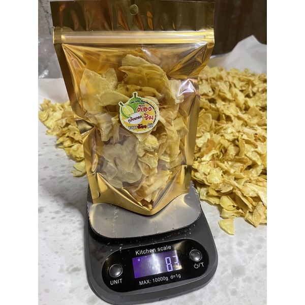 ทุเรียนทอดคัดเกรด แต่อร่อยนะคะประมาณ80กรัม ขอคนรับได้นะคะ