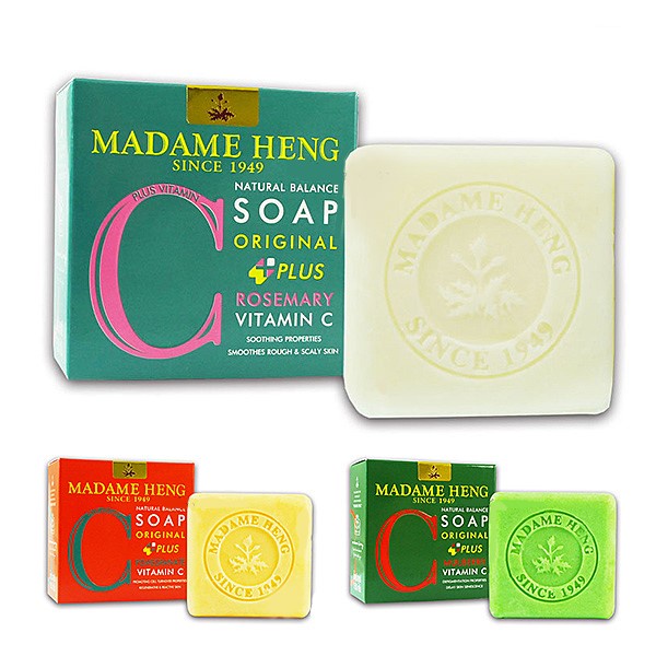 Madame Heng Original plus Vitamin C&amp;E Soap 50g. มาดามเฮง รวมชุดสบู่ วิตามินซี&amp;อี  50 กรัม (ก้อนเล็ก)