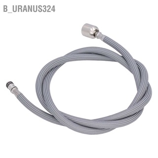 B_uranus324 G1/2 1.5m Pull Out Faucet Hose Nylon Braid PVC Flexible Replacement for Kitchen Bathroom