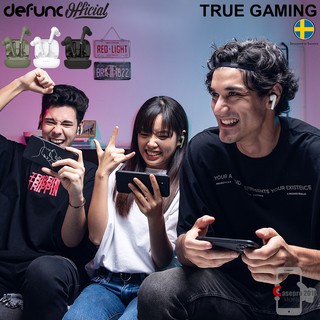 DEFUNC TRUE GAMING  หูฟังไร้สายเชื่อมต่อบูลธูท(เล่นเกมส์ได้ไม่ดีเลย์)รองรับ อุปกรณ์ที่ต่อ BLUETOOTH สินค้ารับประกัน 1 ปี