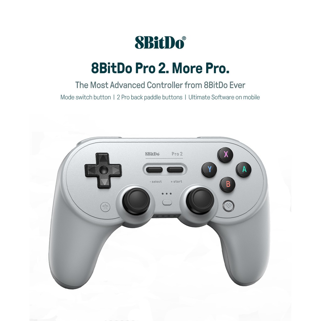 8Bitdo Pro 2 Bluetooth Gamepad Wireless Controller New Version Joystick for Nintendo Switch,PC,macOS