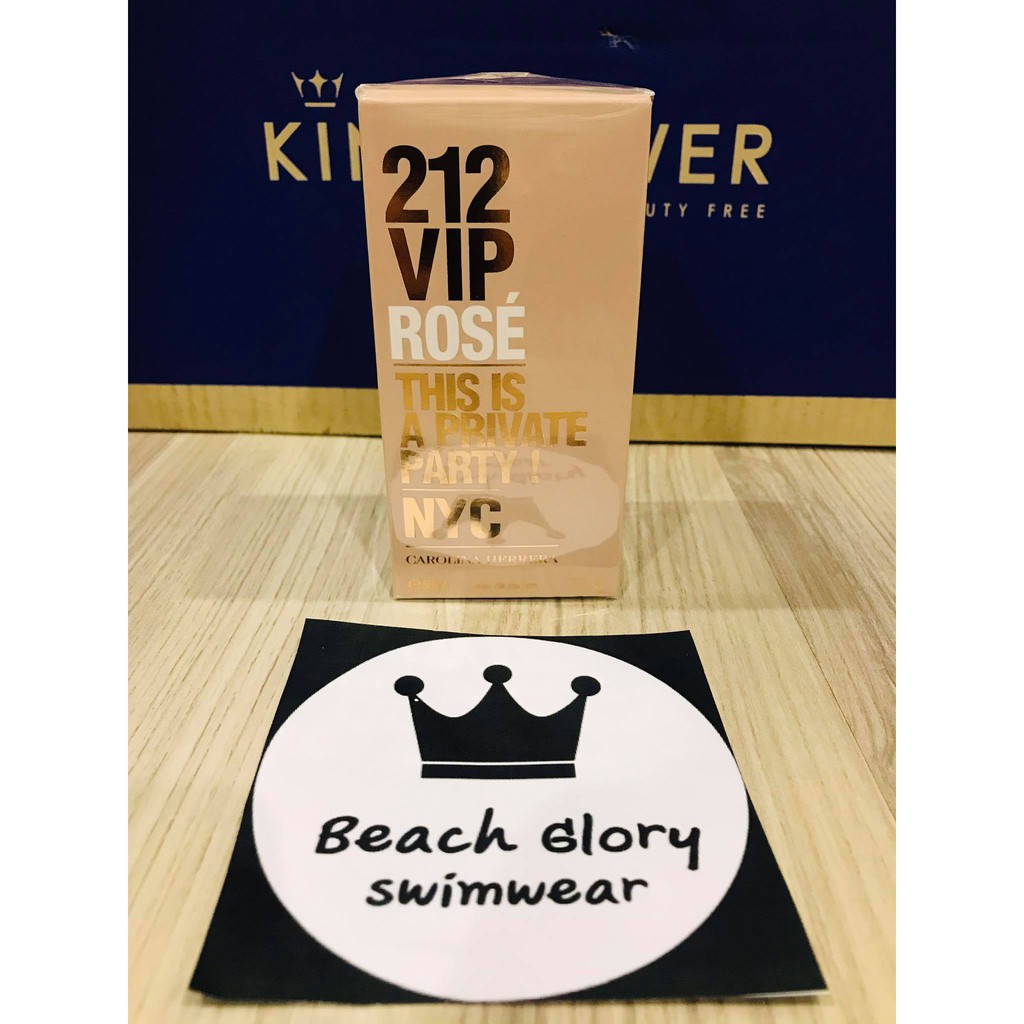 น้ำหอม มือ1 กล่องซีล ป้าย king power Carolina Herrera 212 VIP Rose 50 ml