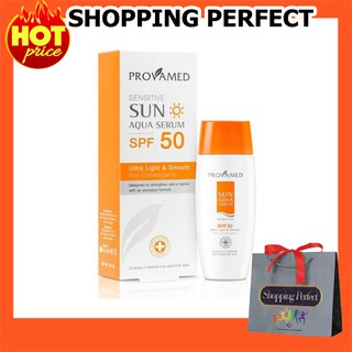 Provamed Sensitive Sun Aqua Serum SPF50 เซรั่มกันแดดสูตรน้ำ สำหรับผิวแพ้ง่าย สิว หน้ามัน(990106)