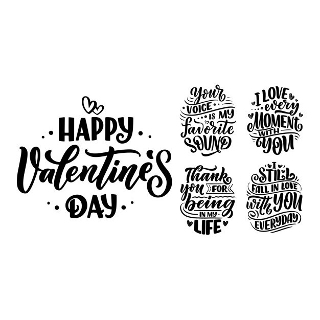 VALENTINES DAY STICKER A4 SIZE