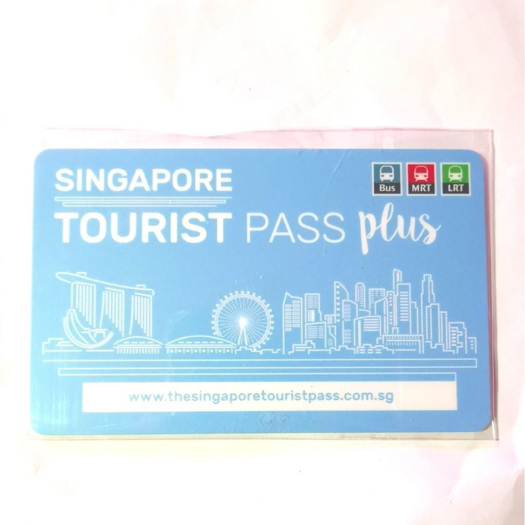 TOURIST PASS PLUS Light Blue Ezlink Ez-Link Card *รถบัสสะสม mrt lrt