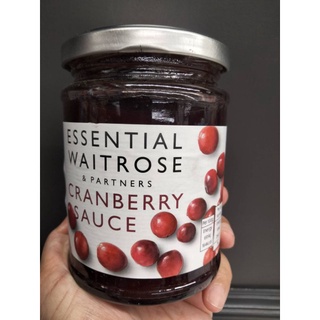 Waitrose Essential Cranberry sauce ซอส รสแครนเบอร์รี เวทโทรส เอสเซนเซี่ยว 305 กรัม ราคาพิเศษ