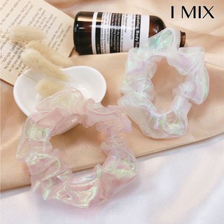 I MIX NN01 ที่รัดผมผ้าชีฟองแฟชั่นสําหรับผู้หญิง หลากหลายแบบ หลากหลายสี คละสี