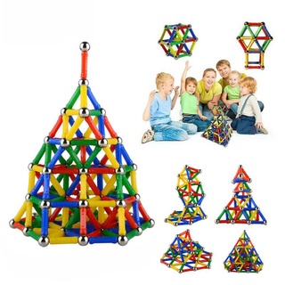 Magnetic Building Blocks Sticks Construction Kids Educational Gift Toy Set