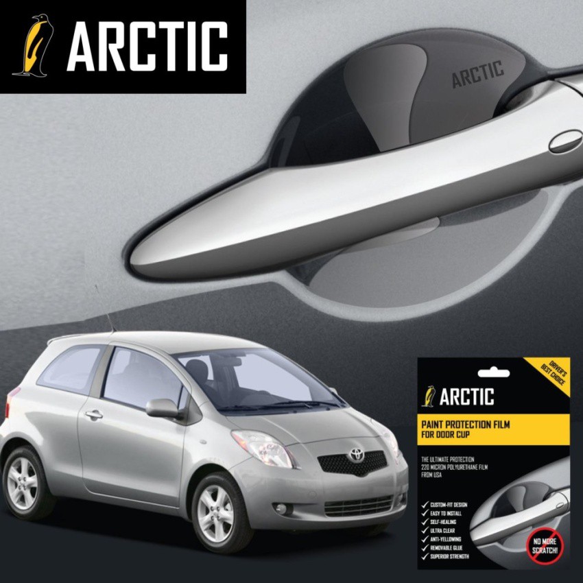 ARCTIC ฟิล์มกันรอยเบ้ามือจับรถ Toyota yaris (2005-2012) 4 ประตู