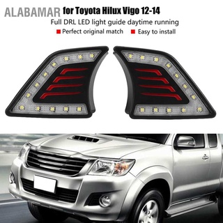 Alabama ไฟตัดหมอก Led Drl สําหรับ Hilux Vigo 12‐14 1 คู่