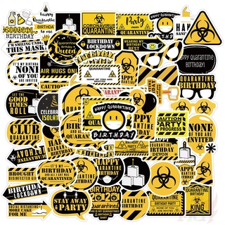 ❉ Special Birthday - Friendly Caution Warning Sign สติ๊กเกอร์ ❉ 50Pcs/Set Waterproof DIY Fashion Decals Doodle สติ๊กเกอร์