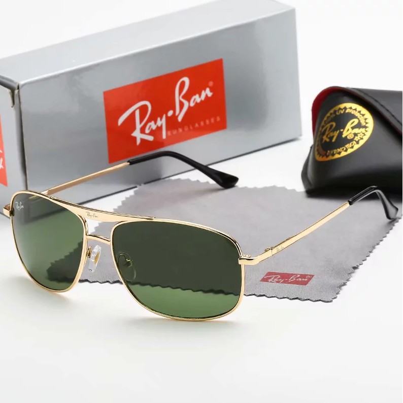 【Original】 Rays Ban Sunglasses Rb4057 601/57 61Mm Black Polarized Green ...