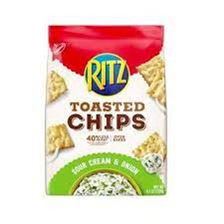 Ritz Chips Sour Cream &amp; Onion 230g ริทซ์ ชิป ซาวครีมและหัวหอม 230 กรัม