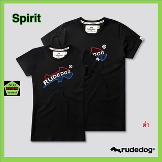 Rudedog เสื้อคอกลม ชาย หญิง รุ่น Spirit สีดำ