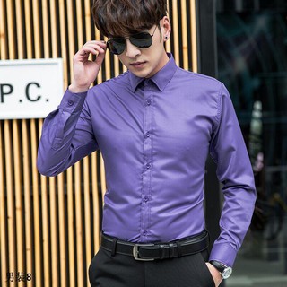 ﹉ถูกที่สุด🔥เสื้อเชิ้ตแขนสั้น เสื้อเชิ้ตชาย ทรงตรง สีพื้น หลายสี New Mens Shirt  casual fashion floral