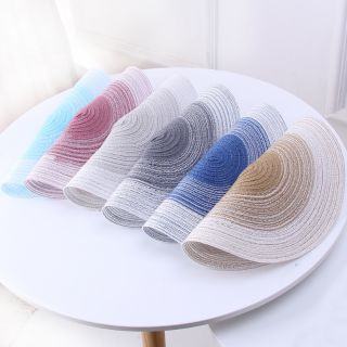 《lollipop_sweethome》🚛🚚🚛พร้อมส่ง!!! แผ่นรองจานแบบไล่สี Cotton Yarn Nordic Style