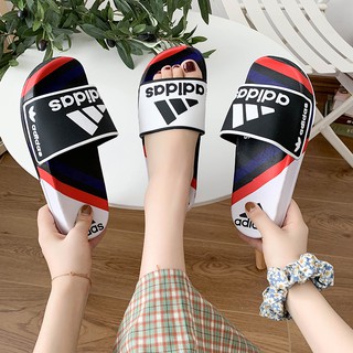 Adidas รองเท้าแตะชาย Kawa Slides พื้นนิ่ม แท้% จากช้อปสีดำ 1688-2