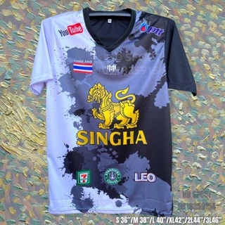 เสื้อกีฬา GA02ลายสิงห์คอวี