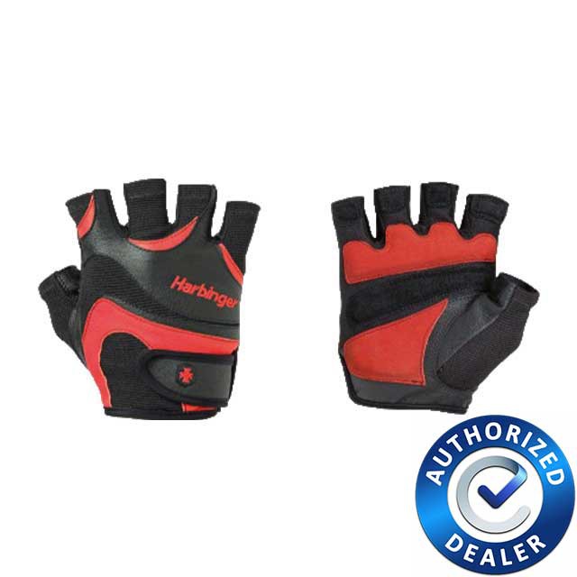 Harbinger ถุงมือฟิตเนส FlexFit-Wash & Dry (Black/Red)