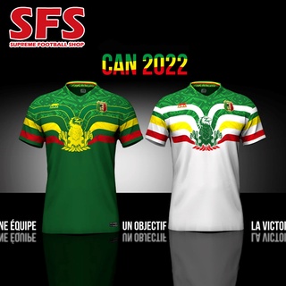 【SFS】เสื้อกีฬาแขนสั้น ลายทีมชาติฟุตบอล Mali AFCON 2022 คุณภาพสูง ไซซ์ S-2XL