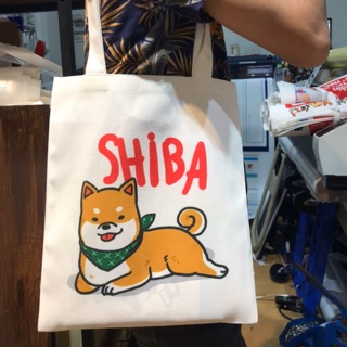 ถุงผ้า  shibaขนาด 12 x 14 นิ้ว