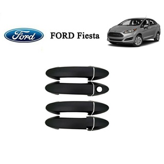 ครอบมือจับประตู Ford Fiesta สีดำด้าน