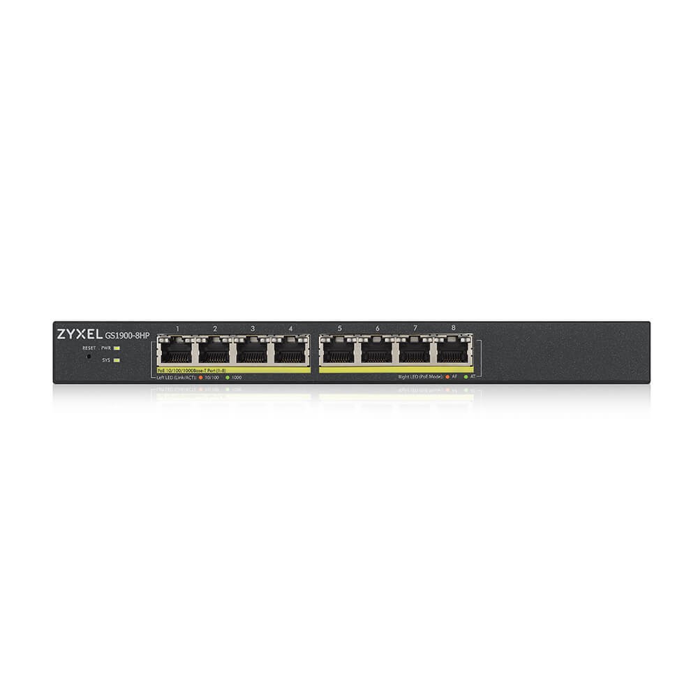 ZYXEL GS1900-8HP 8-Port  GbE Smart Managed PoE Switch