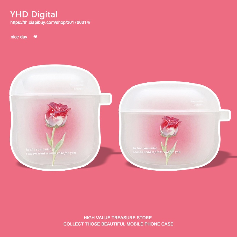 Airpod 3 case ดอกกุหลาบ เคสแอร์พอดยางซิลิโคน airpod Airpod 1 2 Airpod Pro4 soft case