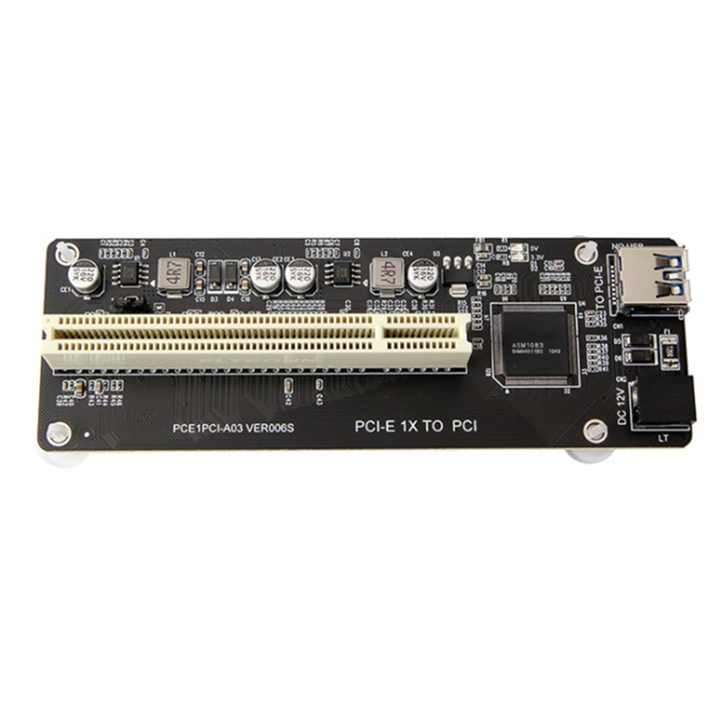 PCIE PCI-E PCI Express X1 to PCI Riser Card Bus Card High Efficiency Adapter Converter USB 3.0 Cable for Desktop PC