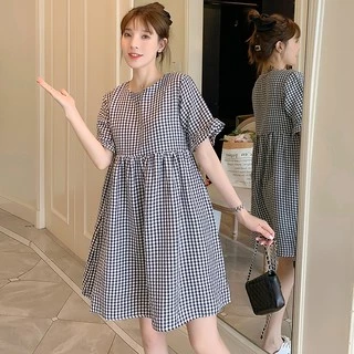 SUNDAY2020🎀 เดรสลายตารางสไตล์คาวาอี้ น่ารักเกินต้านมากแม่ ใครไม่มีคือพลาด มี 3 สีสวยไม่ไหววว
