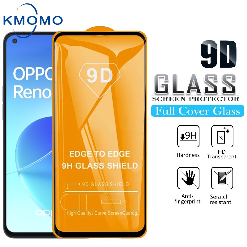 🔥🔥 ฟิล์มกระจก OPPO แบบเต็มจอ 9D Reno 14F 5G 14 13F 13 12F 11F 8T 4G 8 Pro 8z 7 7z 6z 6 5z 5 4 3 2z 2