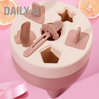 Daily U Popsicles Mold 6 Cavities Detachable Design Safe Healthy Material Durable PP Mini Popsicle