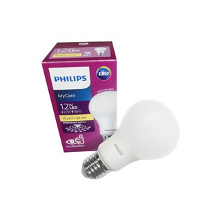 หลอด LED Bulb 12W WARM WHITE E27 PHILIPS | PHILIPS | LEDBulb 12W E27 WW หลอดไฟ LED หลอดไฟ โคมไฟส่องสว่างและพัดลมเพดาน ปร