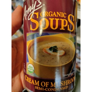 AMYS Organic SOUPS Cream of Mushroom Semi-Condensed 405g