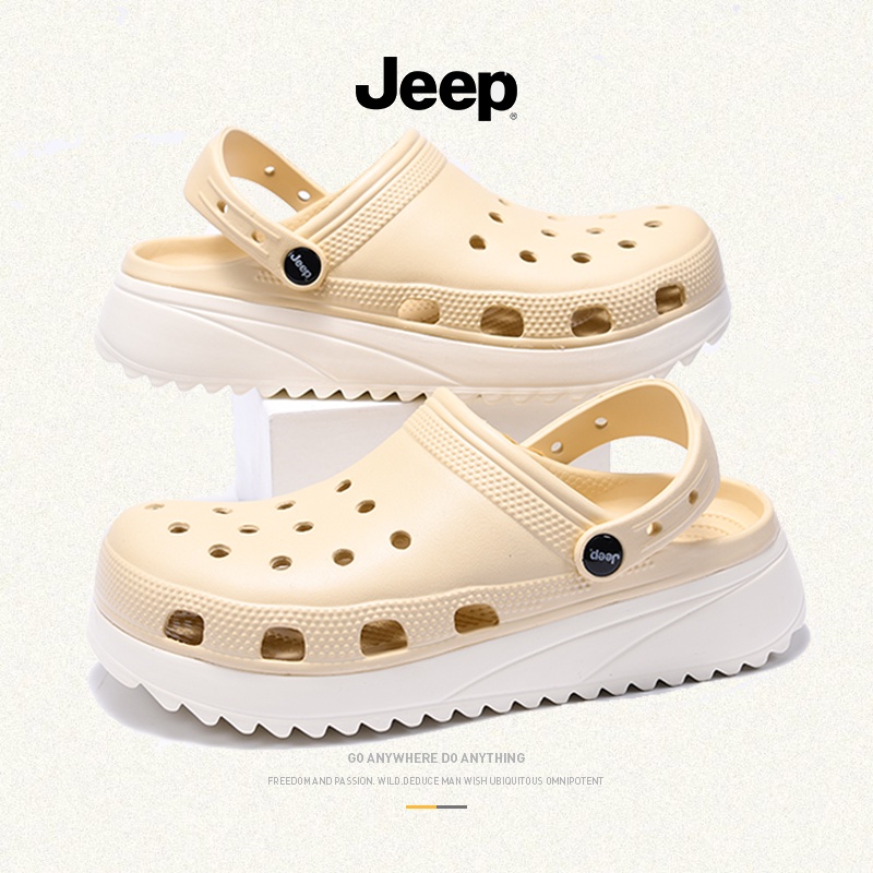 JEEP  รองเท้าหัวโต  รองเท้าแตะ เวลาว่าง  ผู้ชาย  นางสาว  กันลื่น   jeep shoes