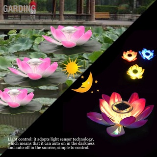 [พร้อมส่ง] Waterproof Solar Power LED Color Changing Lotus Flower Floating Lamp Garden Pool Pond Light