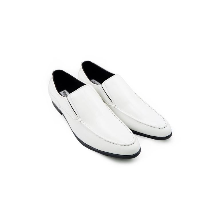 MANWOOD รองเท้าคัชชู หนังแท้ รุ่น DE3082-11 สีขาว