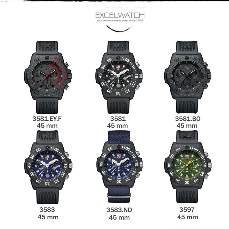 นาฬิกา Luminox Navy Seal Chronograph 3580 Series รับประกัน 3 ปี ร้าน Excel-watch
