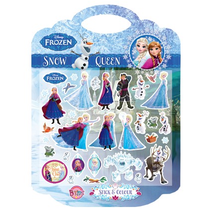 FROZEN Snow Queen Stick & Colour สมุดภาพระบายสีและกิจกรรม + สติ๊กเกอร์ 3D